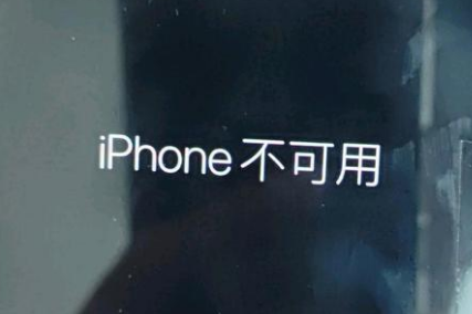 昌吉苹果服务网点分享锁屏界面显示“iPhone 不可用”如何解决 