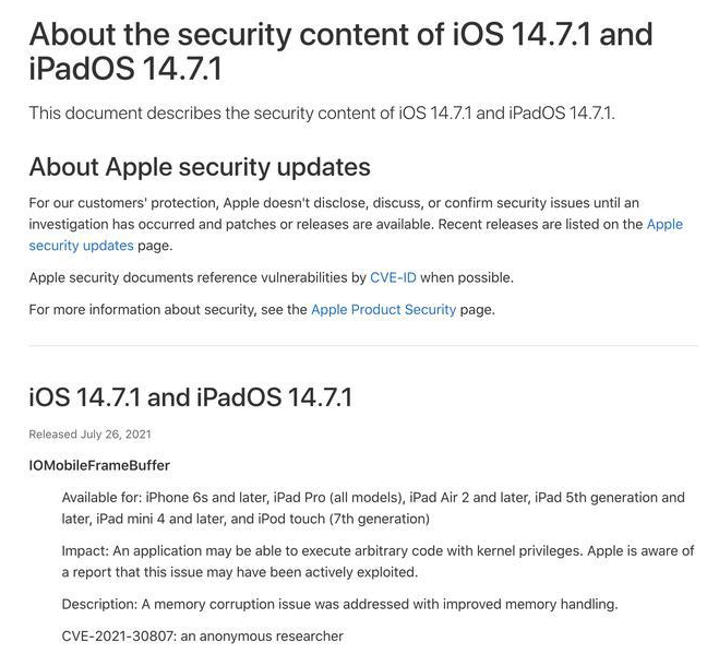 昌吉苹果手机维修分享iOS 14.7.1 正式版更新内容及升级方法 