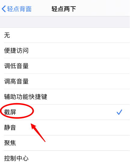 昌吉苹果手机维修分享iPhone12如何启用双击截屏 